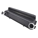 EVO I Ladeluftkühler-Kit Kompatibel mit 1/2/3/4 F20 F22 F23 F30 F31 F32 F33 F34 ab 2011 Frontmontage, schwarz GLOSSY AUTO PARTS