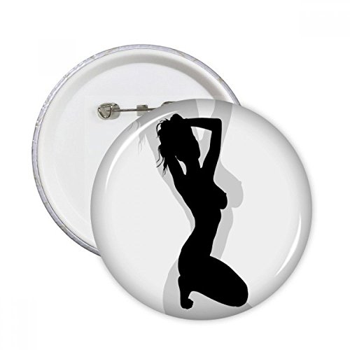 Badge musculation femme broches rondes multicolores 5 pièces pour customiser vos vêtements