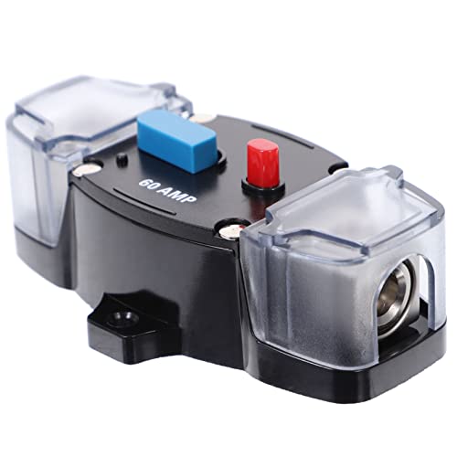 Disjoncteur 12V 24V 60A réinitialisable avec protection étanche pour batterie