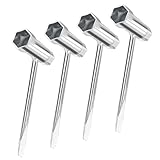 4 Stück zündkerzenschlüssel, Kombischlüssel für Motorsägen, 13 mm x 19 mm T-Schlüssel Set, Kettensägenschlüssel, Forst Zubehör