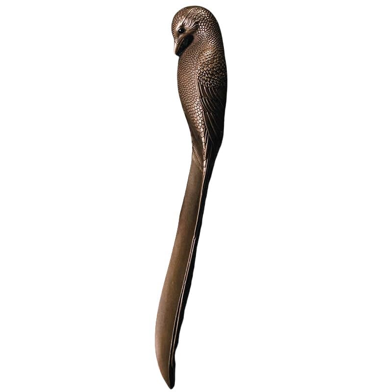 Amazon.com: ZALHIN Vintage Bronze Red-Billed Blue Magpie Shoehorn