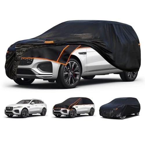 Kayme Hail Protector Car Cover Custom Fit for Ford Bronco 4 Door SUV, Anti Hail Blanket with Multilayer Thickened Design, Hail Proof & All Weather Outdoor Waterproof Full Car Cover for Hail