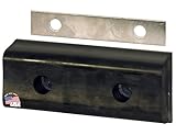 Buyers Products 441466 Extruded Rubber Rectangular Bumpers, For Van, Truck and Trailer, Steel Mounting Plate