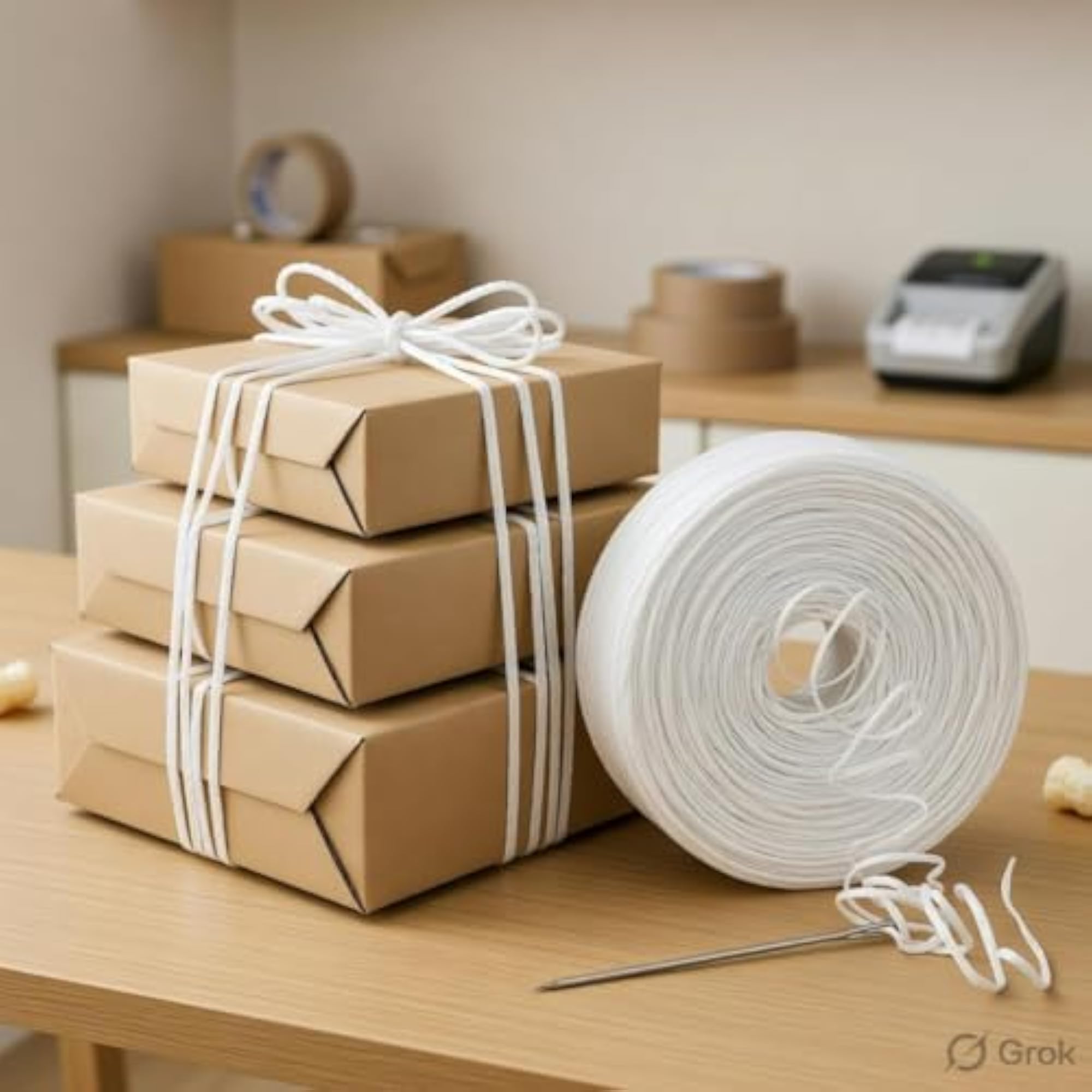 Virgin Plastic Twine Rope 500g Packing Cord with Sewing Needle