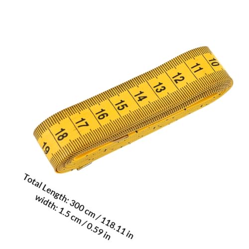 Cinta métrica flexible doble cara 3m y 120in POPETPOP set 3 piezas miniatura 2