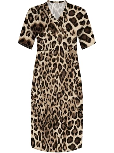 Image of SUZONANA Plus Size Dresses for Curvy Women African Print American Dress Summer Outfits Casual Loose with Pocket