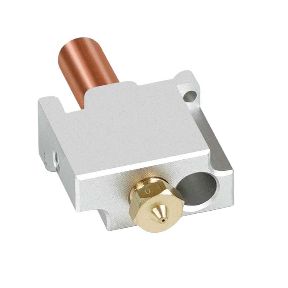 Gruppo estrusore 3 in 1 con blocco termico, gola in acciaio inossidabile, gola placcata in rame e modulo ugello in ottone V6 compatibile con la stampante FLSUN V400