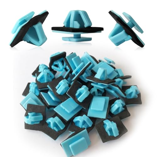 30PCS Blue Rocker Molding Retainer Clip Compatible with Hyundai Kia