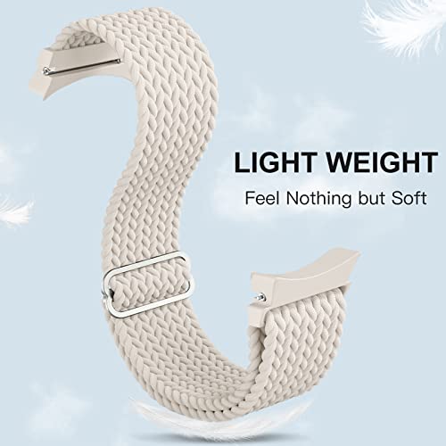 Geak No Gap Braided Solo Loop Band Compatible With Samsung Galaxy Watch 5 40Mm 44Mm/Watch 5 Pro 45Mm/Galaxy Watch 4 40Mm 44Mm/Watch 4 Classic 42Mm 46Mm, Elastic Stretchy Nylon Strap For Women Men #TOP3