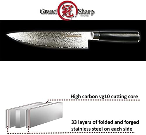 Set Cuchillos Cocina 2 Piezas Acero Damasco con Estuche miniatura 5