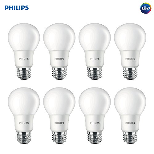 Philips LED Non-Dimmable A19 Frosted Light Bulb: 800-Lumen, 2700-Kelvin, 8.5-Watt (60-Watt Equivalent), E26