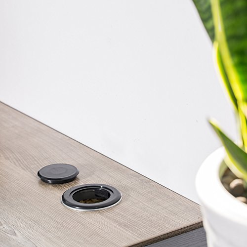 2 Inch Patio Table Umbrella Hole Ring And Cap Set, Standard Size Umbrella Thicker Hole Ring Plug And Cap Set (Black, 1 Set) #TOP4