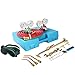 Tolsous Gas Welding Cutting Kit Oxygen Acetylene Gas Cutting Torch and Welding Kit Portable Oxy Brazing Welder Tool Set Torch and Regulator with Two Hose, Tips, Goggles, Blue Carrying Case