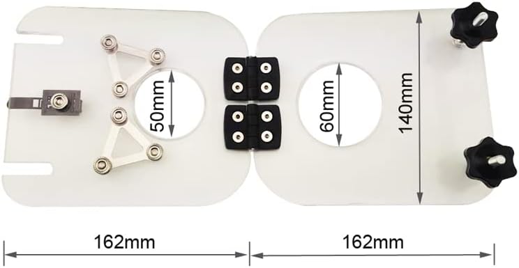 OY Electric Shock Testicle Crusher with Power Box (Color: Clear Size: 40mm/50mm, 45mm/55mm, 50mm/60mm)(L)