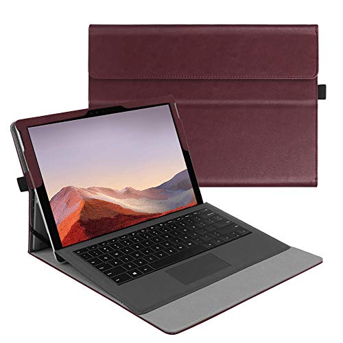Exclusive Discount 60% Price Fintie Case for Microsoft Surface Pro 7 Plus/Pro 7 / Pro 6 / Pro 5 / Pro 4 / Pro 3 12.3 Inch Tablet - Multiple Angle Viewing Portfolio Business Cover, Compatible w/Type Cover Keyboard (Burgundy)