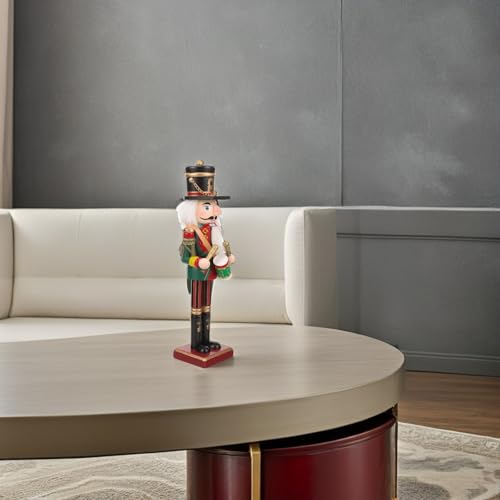 Casse-Noisette de Noël en Bois 30 CM Décoration Bureau Statue Maison - 6