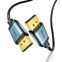 4K DPDisplayPort Cable 30FT, DP TO DP Cable4K@60Hz, 2K@144HzHBR3 Support HDR, HDCP 2.2, FreeSync G-Sync, Braided Display Port for Gaming Monitor, Graphics, PC,LONG DP TO DP CABLE,DP Cord