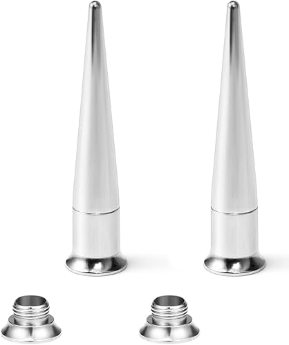 Vsnnsns 14G 12G 10G 8G 6G 4G 2G 0G 00G 316L - Kit de estiramiento de acero inoxidable quirúrgico 316L, pasador de inserción para oreja, nariz,