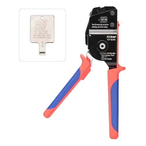 iCrimp ICP-BJ03 PEX Clamp Tool for Cinch and Removal of 3/8-in, 1/2-in, 3/4-in and 1-in PEX Clamp Rings, One-handed PEX Crimping Tool