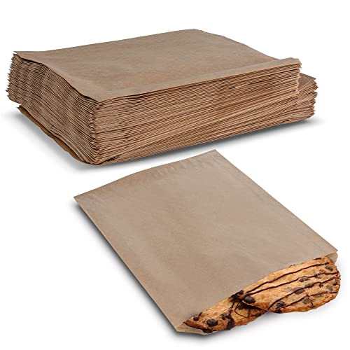MT Products Kraft Cookie Bags 6.5