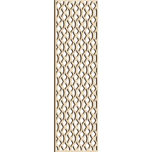 Image of Resort Decorative Pierced Fretwork Wood Wall Panels, 19 3 /8 inchW x 49 3 /8 inchH x 3 /8 inchT, Birch