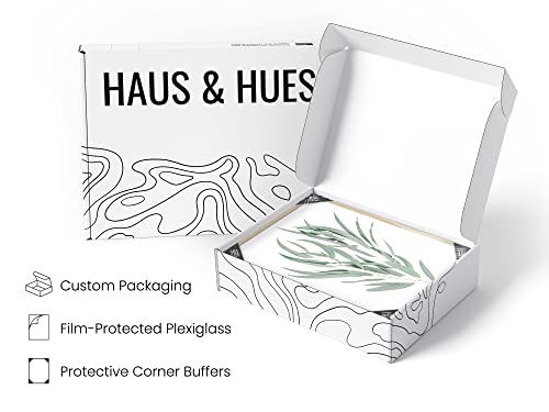 Haus And Hues Botanical Plant Wall Art Prints - Set Of 4 Plant Wall Decor Prints Floral Kitchen Flower Leaves Wall Art Boho Leaf Eucalyptus (Beige Framed) (8X10) #TOP3