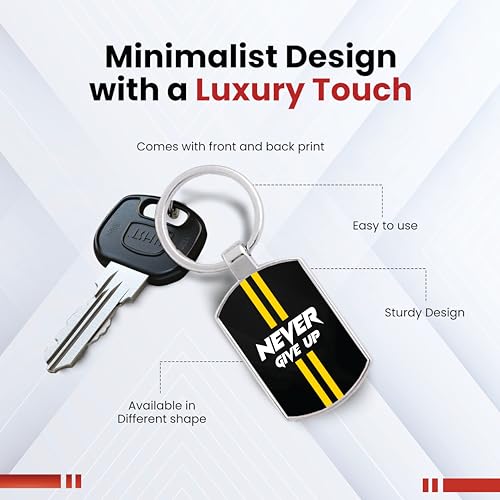 Image of Premium Printed Metal Keychain for Men & Women | High-Definition Artwork Print | Durable Key Ring for Car, Bike, Home & Office Keys | Stylish Decorative Key Holder Gift