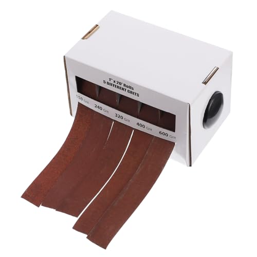 CIYODO Sanding Belt Box Sandpaper Assorted Draw Out Abrasive Polishing Sandpaper Roll Adhesive Backed
