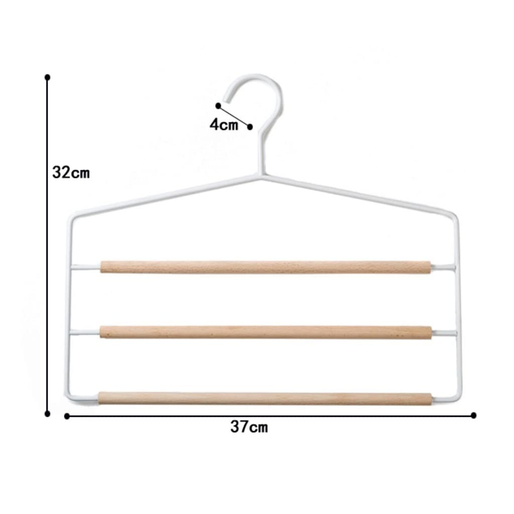 Grucce per Abiti Set da 5 Pezzi di Clip per Pantaloni, gruccia in Ferro battuto Multistrato a 3 Strati Senza Cuciture con Travi, Pantaloni per Vestiti per la casa, gruccia per Pantaloni per