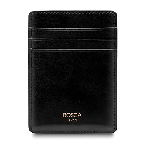 Bosca Men's Wallet, Old Leather Front Pocket Wallet With Rfid Blocking, Amber #TOP5