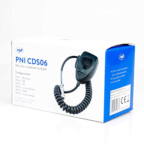 PNI-microfoon CDS06 6-pins condensatortype voor Radio CB, compatibel met Radio CB President, Midland, Albrecht - Image 6