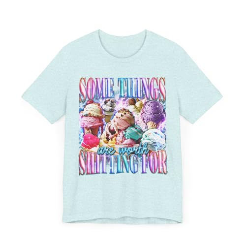 T-shirt intolérant au lactose humour Ice Blue XXL pour assumer sa passion glace