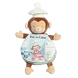 Aurora® Engaging Story Pals™ Pat-A-Cake Baby Stuffed Animal - Soft Book for Parents to Create a Bedtime Routine - Perfect for Nusery Decor, Cribs, and Strollers - Brown 9 Inches