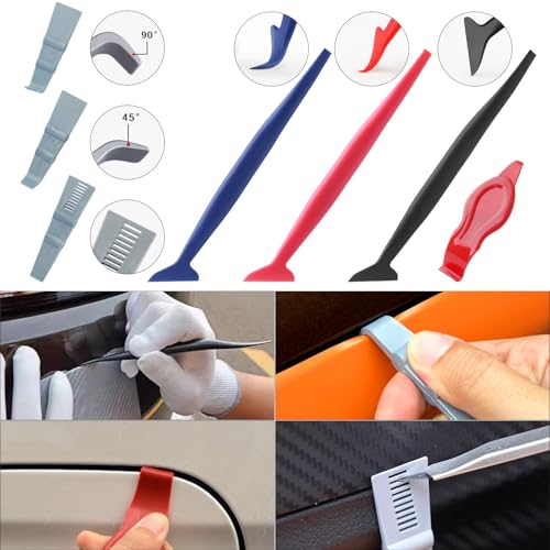 28 Pcs Car Window Tint Tools Kit Vinyl Wrap Tool Window Tint Squeegee Tools Vehicle Glass Protective Film Installation Kit Automotive Window Film Tinting Kit - Image 5
