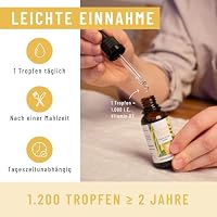 NATURTREU® Vitamin D3 K2 Tropfen hochdosiert & vegan - 100% pflanzlich – Ansicht 7