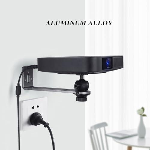 Soporte de proyector para pared de metal de aluminio con articulación multiangular 5