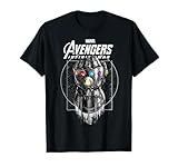 Marvel Infinity War Geo Gauntlet Drawing Graphic T-Shirt