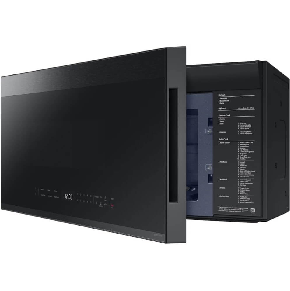 Samsung ME21DG6500MT 2.1 Cu. Ft. Bespoke Matte Black Steel Smart Over-the-Range Microwave