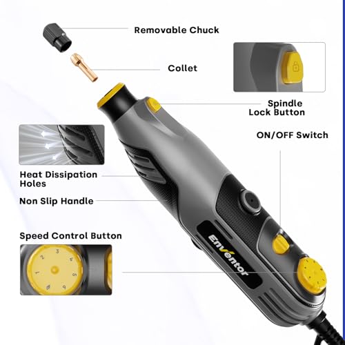 Enventor 130W Rotary Tool with 204pcs