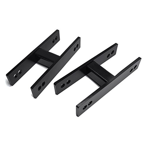 Heavy Metal Suspensions - Fits 1994-2004 Ford F-250 F-350 Super Duty (4WD) and 2000-2005 Excursion 2 - 3 Front Lift Shackles High Strength Carbon Steel Lift Kit