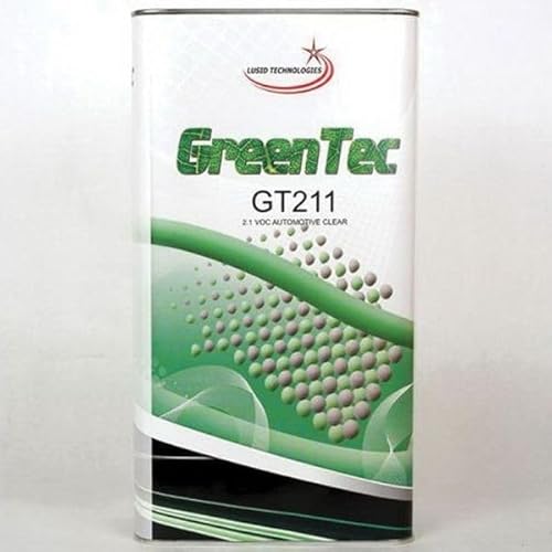 GT211, 5L 2.1 Voc Automotive Clear Coat High Gloss + 2.5L Hardener, European Clear Coat, Easy to Apply, Professional Results, The Best Clear Coat, Automotive Clear Coat Brand: Green Tec