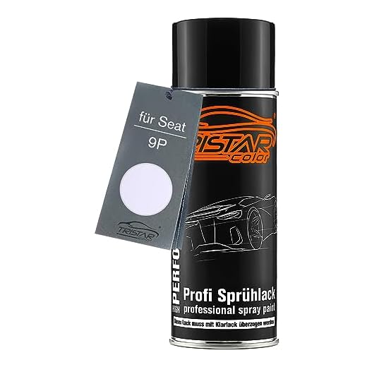 TRISTARcolor Pintura automotriz Bote de spray para Seat 9P Blanc Pintura base aerosol 400 ml