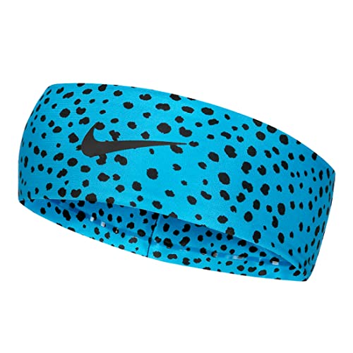 Cinta para el pelo Nike Fury Diadema 3.0 color azul láser y negro deportivo