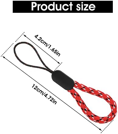 Cobee Finger Lanyard Small Wrist Strap, 12 Pcs Adjust Finger Wrist Neck Lanyards Nylon Finger Strap Portable Finger Lanyard Hand Strap for Mobile Phone, Camera, Keys, USB Flash Drives(4.72inch)