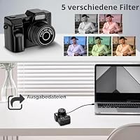 FHD 1080P Mini Retro Digitalkamera, Kleine Taschenformat Kameras – Ansicht 5