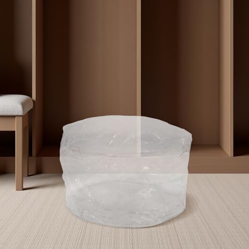 Pouf rangement peluches transparent et léger pour chambre