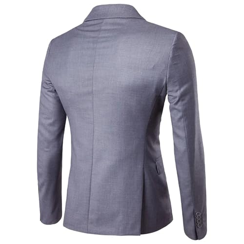 Men's 2-Piece Suit Set - Breathable V-Neck Jacket & Pants for Business & Formal Occasions4