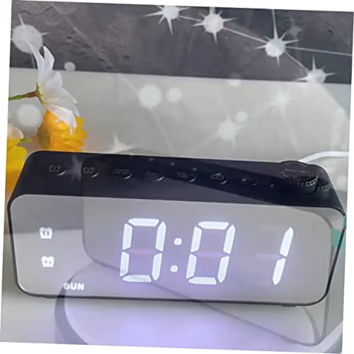 Horloge décorative multifonctionnelle avec réveil numérique LED - 8