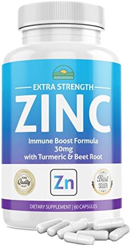 Immune Support Booster Supplement 8in1 with Elderberry, Vitamin C, Zinc 50mg, Vitamin D 5000 IU, Turmeric Curcumin, Ginger, Quercetin, Echinacea for Adults - Vegan Pills Capsules Made in USA (1Pack)