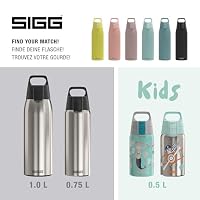 SIGG - Edelstahl Trinkflasche - Shield ONE Brushed - Für Kohlensäurehaltige Getränke Geeignet - Auslaufsicher - Federleicht - BPA-frei - Outdoor & Fitness - 1L – Ansicht 5